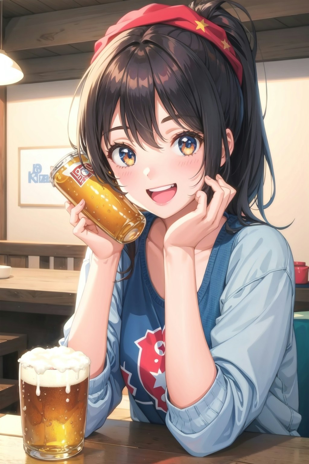 金曜日の仕事上がりの一杯。　女の子バージョン