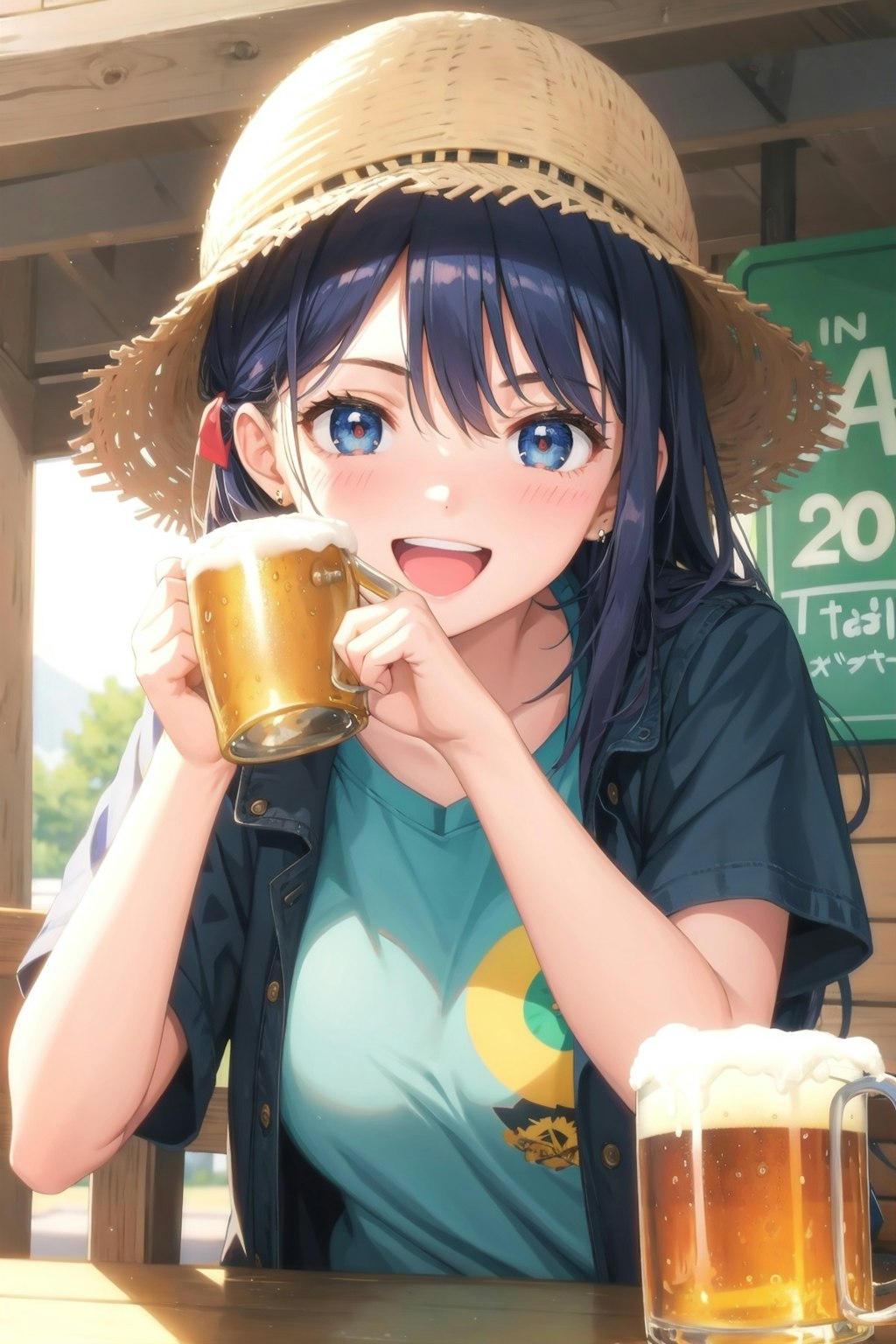 金曜日の仕事上がりの一杯。　女の子バージョン