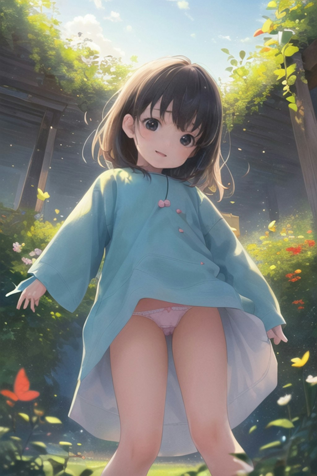 陽気の中の少女２