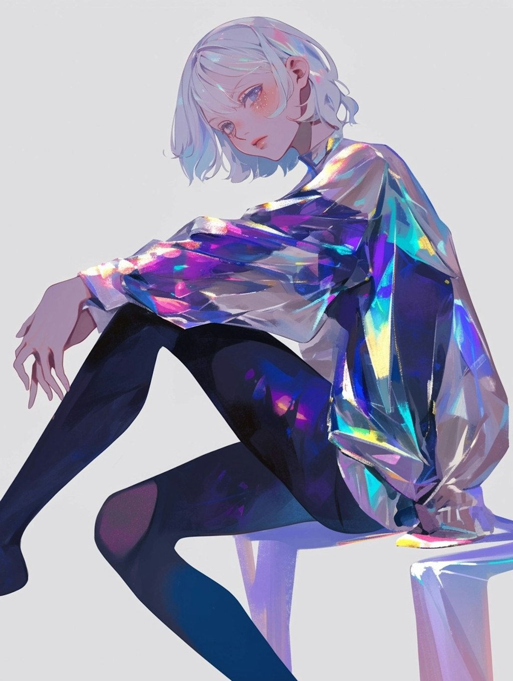 Holographic girl