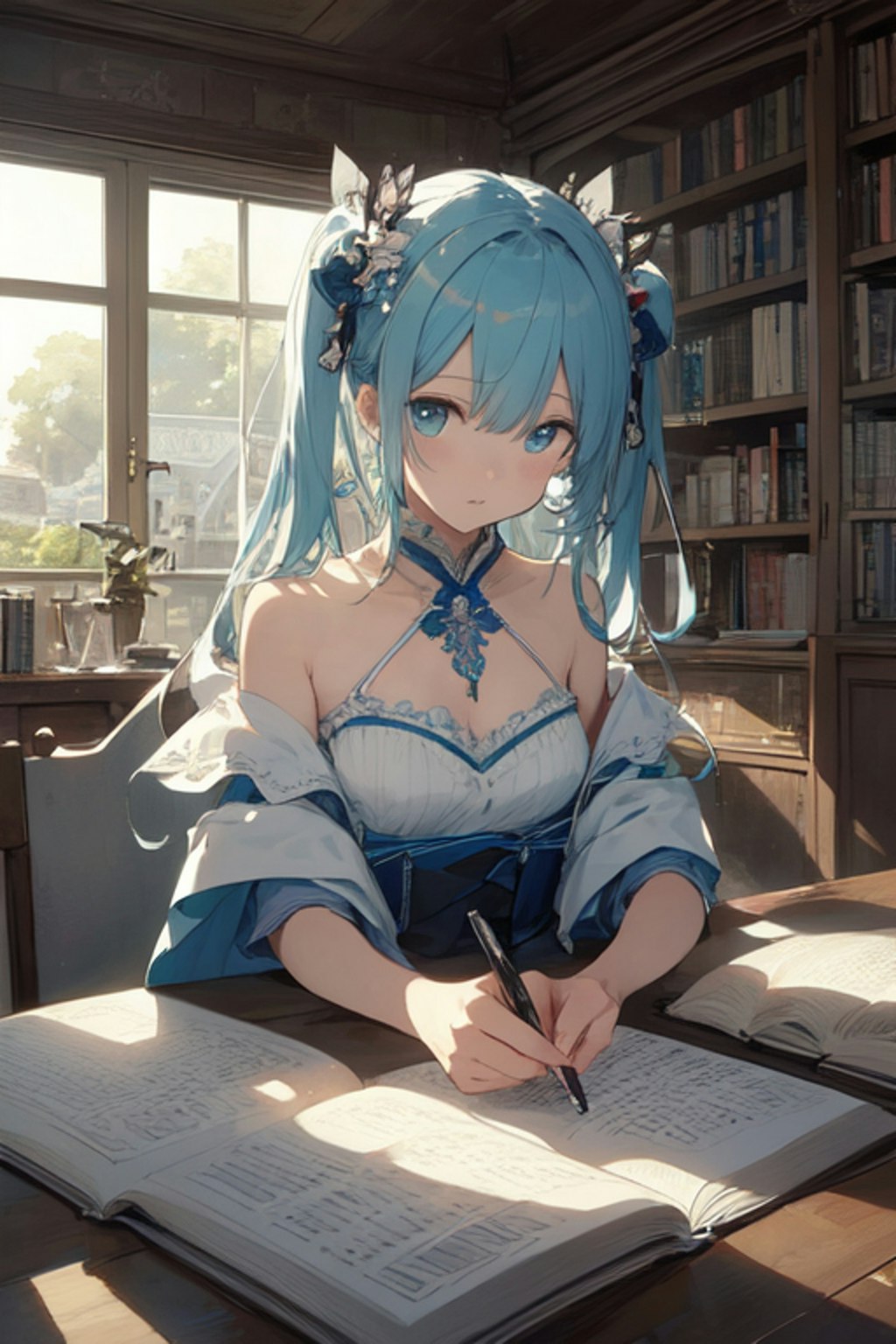 初音ミク　読書