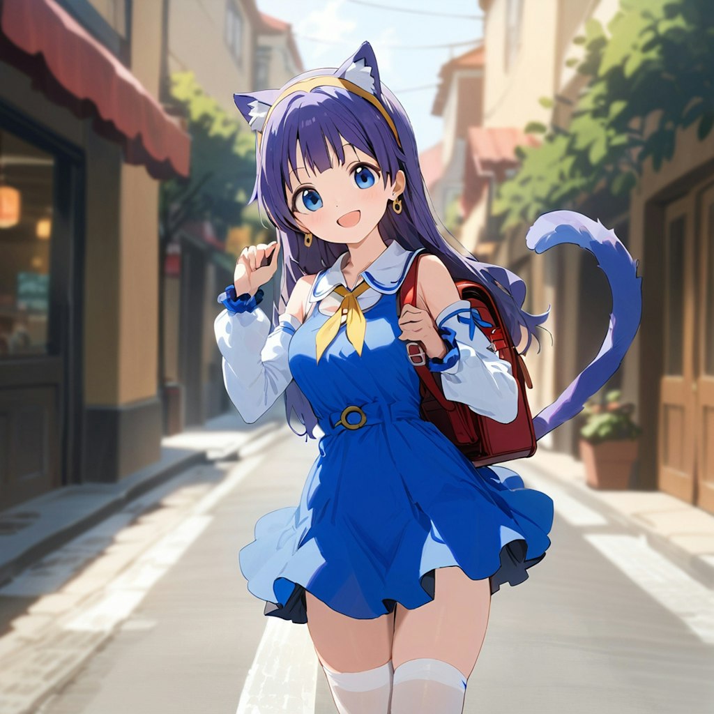 ウマ娘ならぬ猫娘