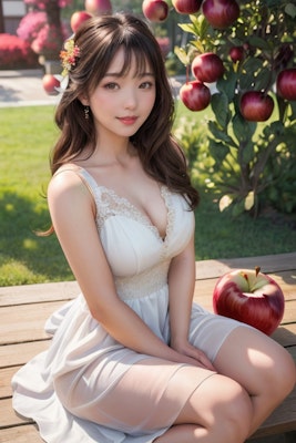 りんごと美女