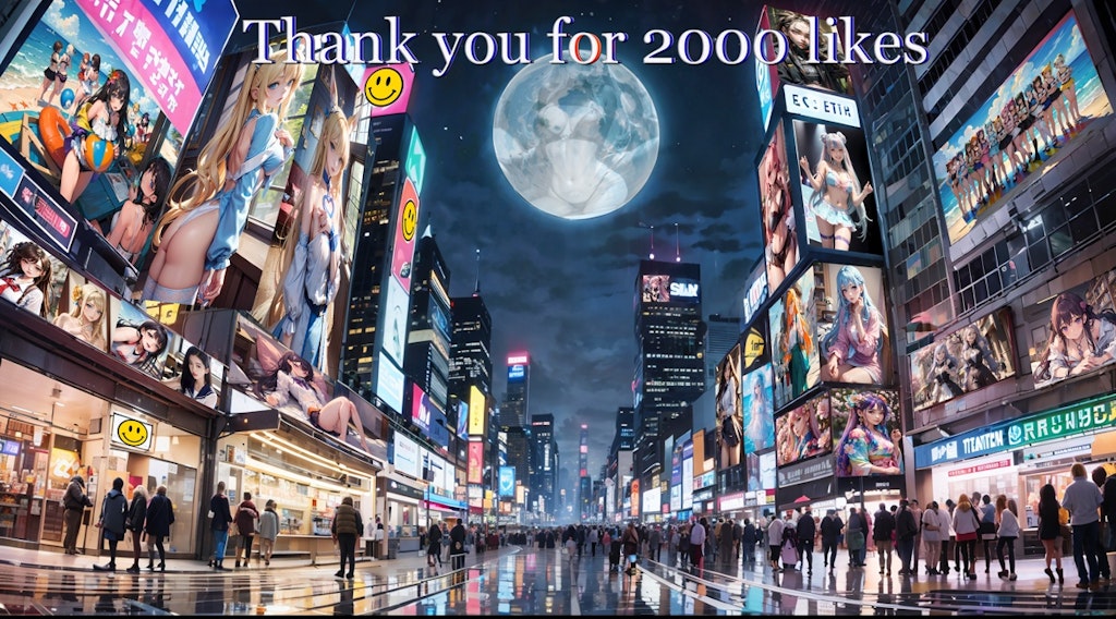 Thank you for 2000 likes　2000いいね！ありがとうございます。