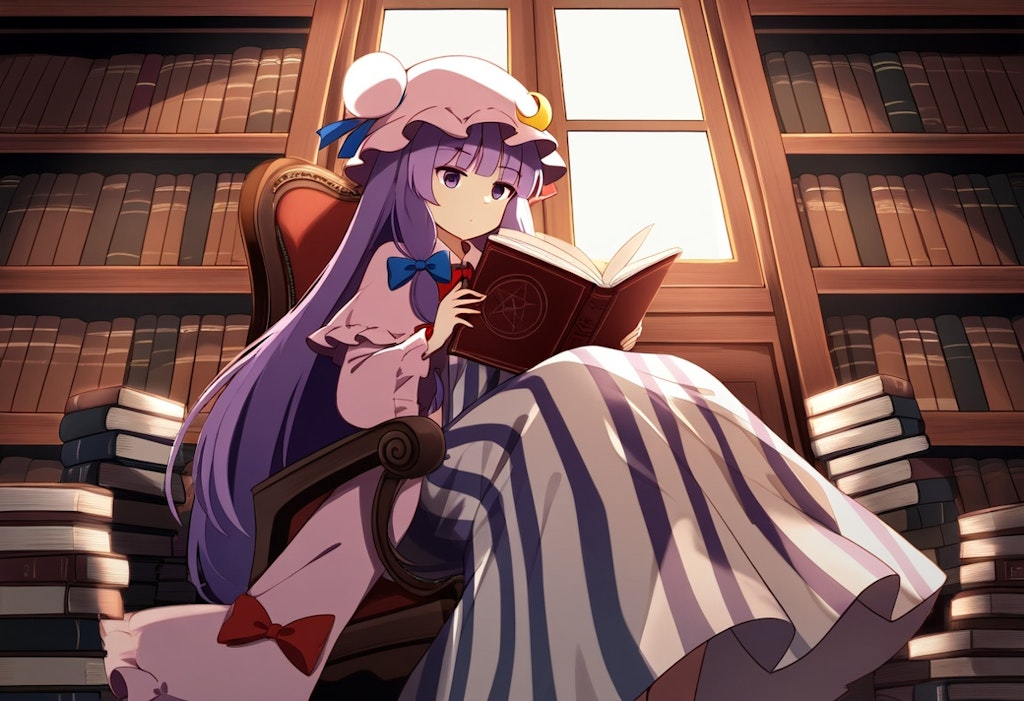 東方　パチュリー・ノーレッジ　読書