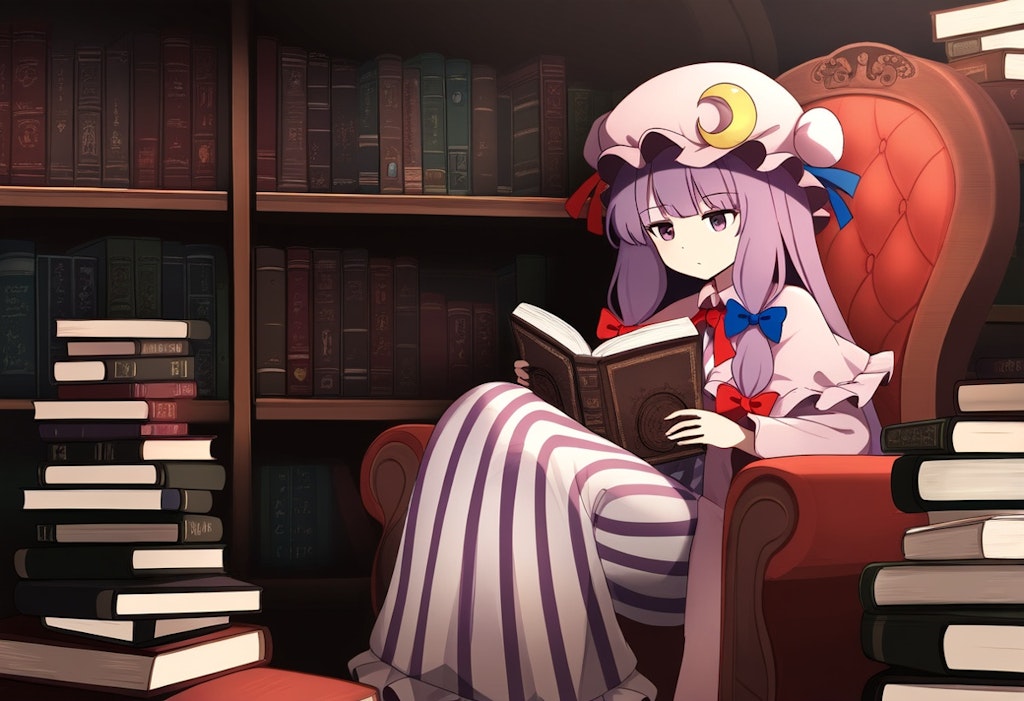 東方　パチュリー・ノーレッジ　読書