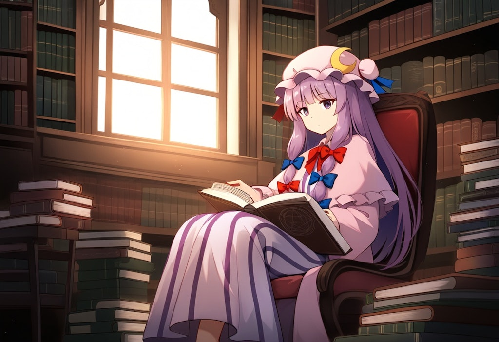 東方　パチュリー・ノーレッジ　読書