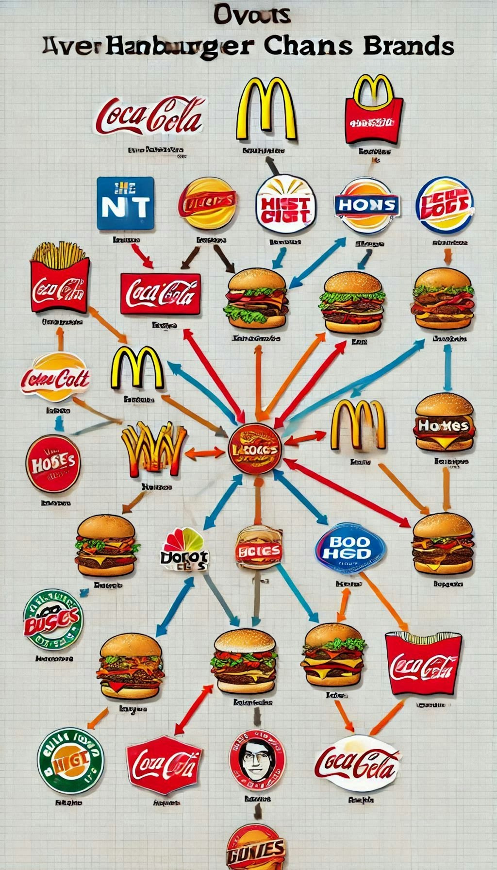 ハンバーガブランドの相関図