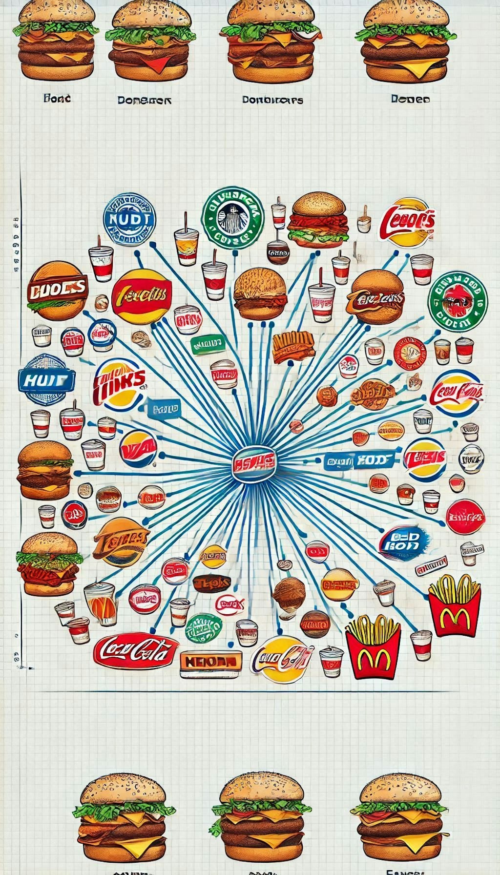 ハンバーガブランドの相関図