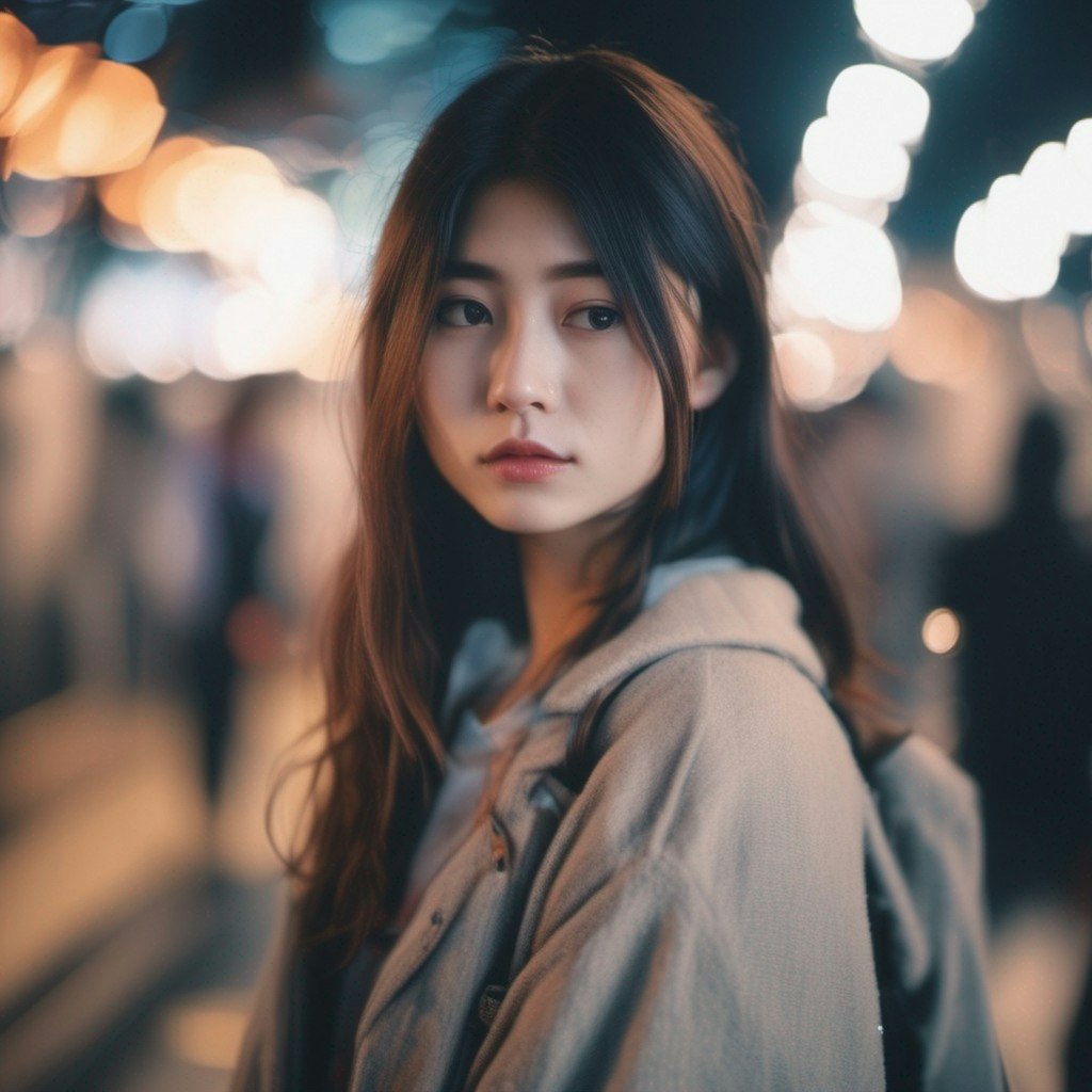 日本人女性のポートレート