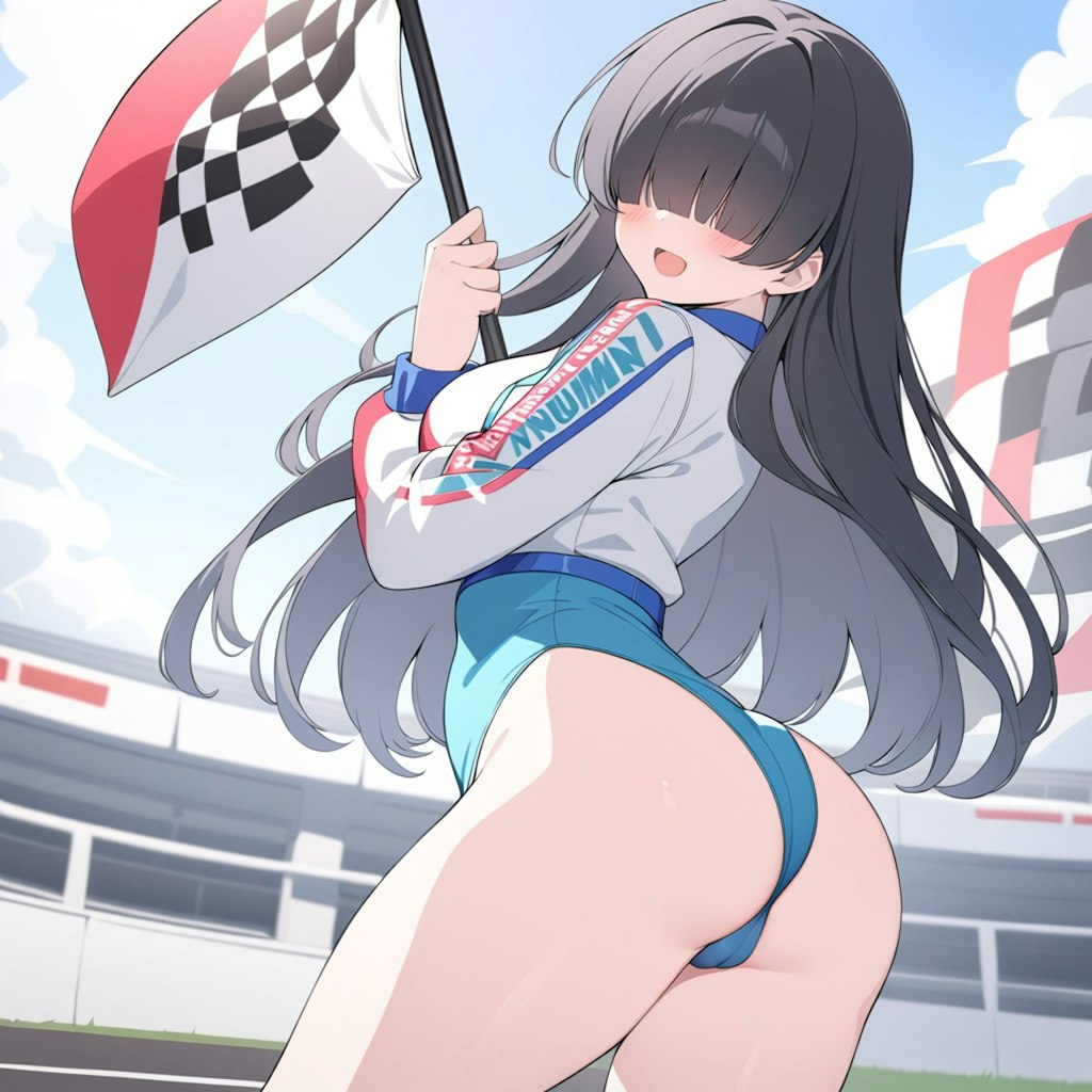 ハイレグレースクイーンメカクレガール