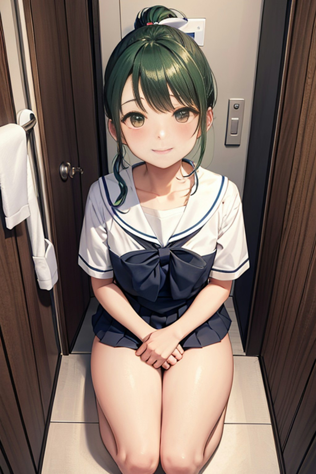 ここトイレだよ　(n*´ω`*n)