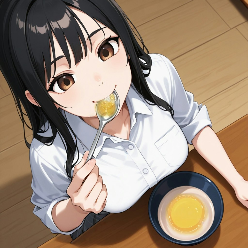 節水のお茶漬け