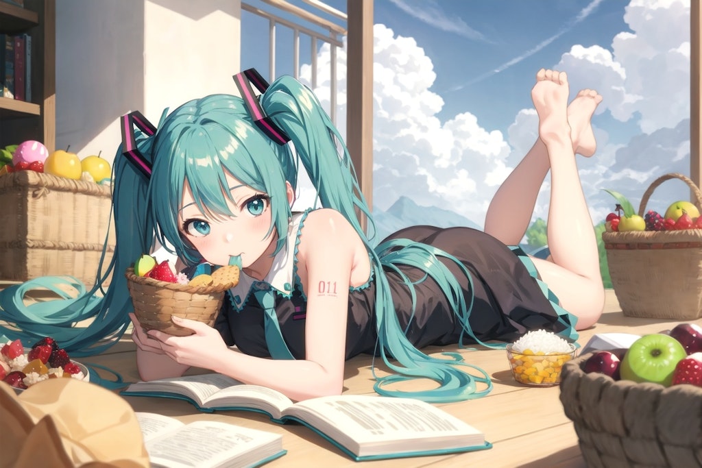 V4B　初音ミク　読書と食欲の秋