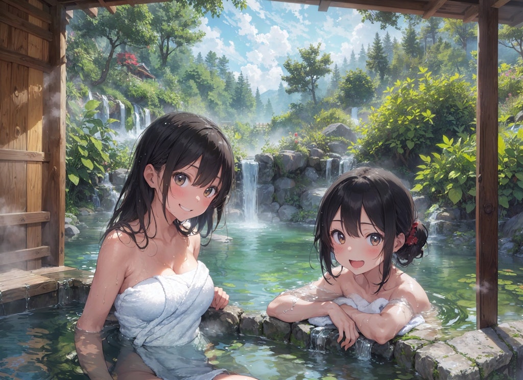 女子二人の温泉旅行
