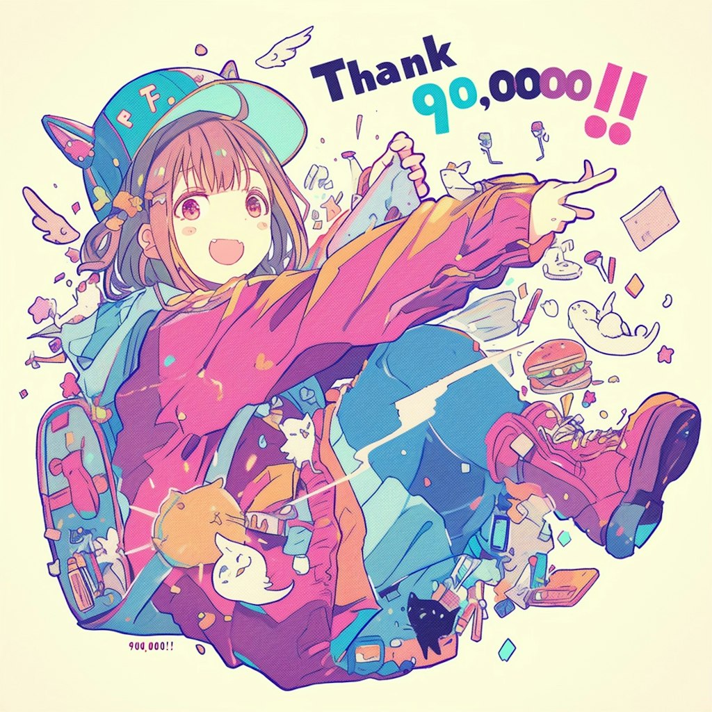 90000いいね！！ありがとう！！！