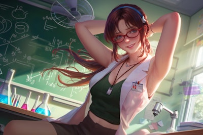 化学教師になったマリ