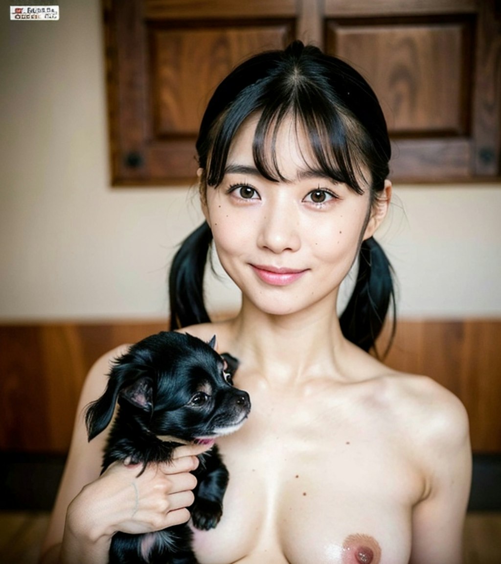 愛犬と同じ姿で・・