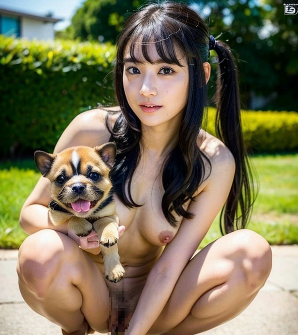 愛犬と同じ姿で・・