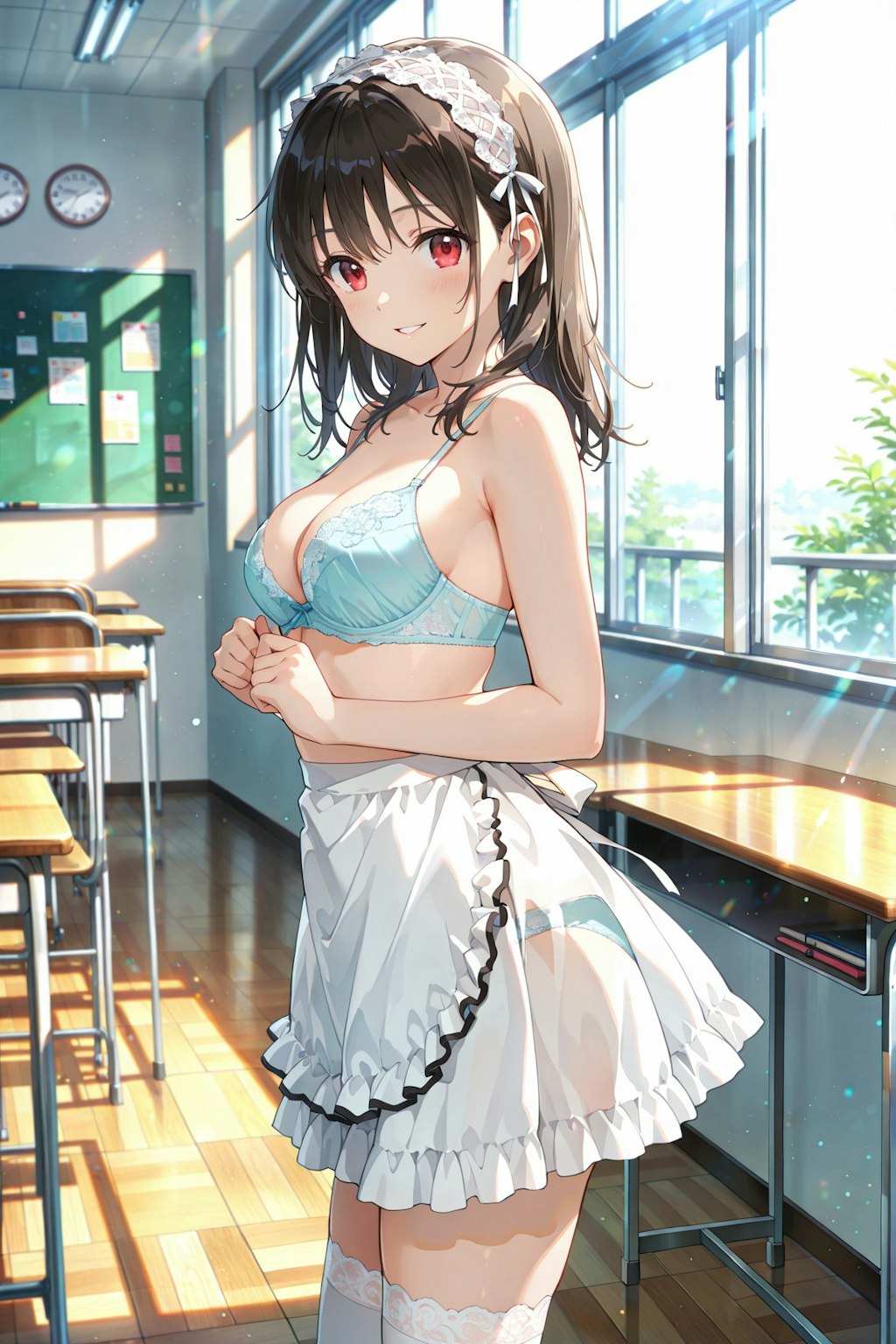 放課後メイドタイム♪R-15版 裸エプロン