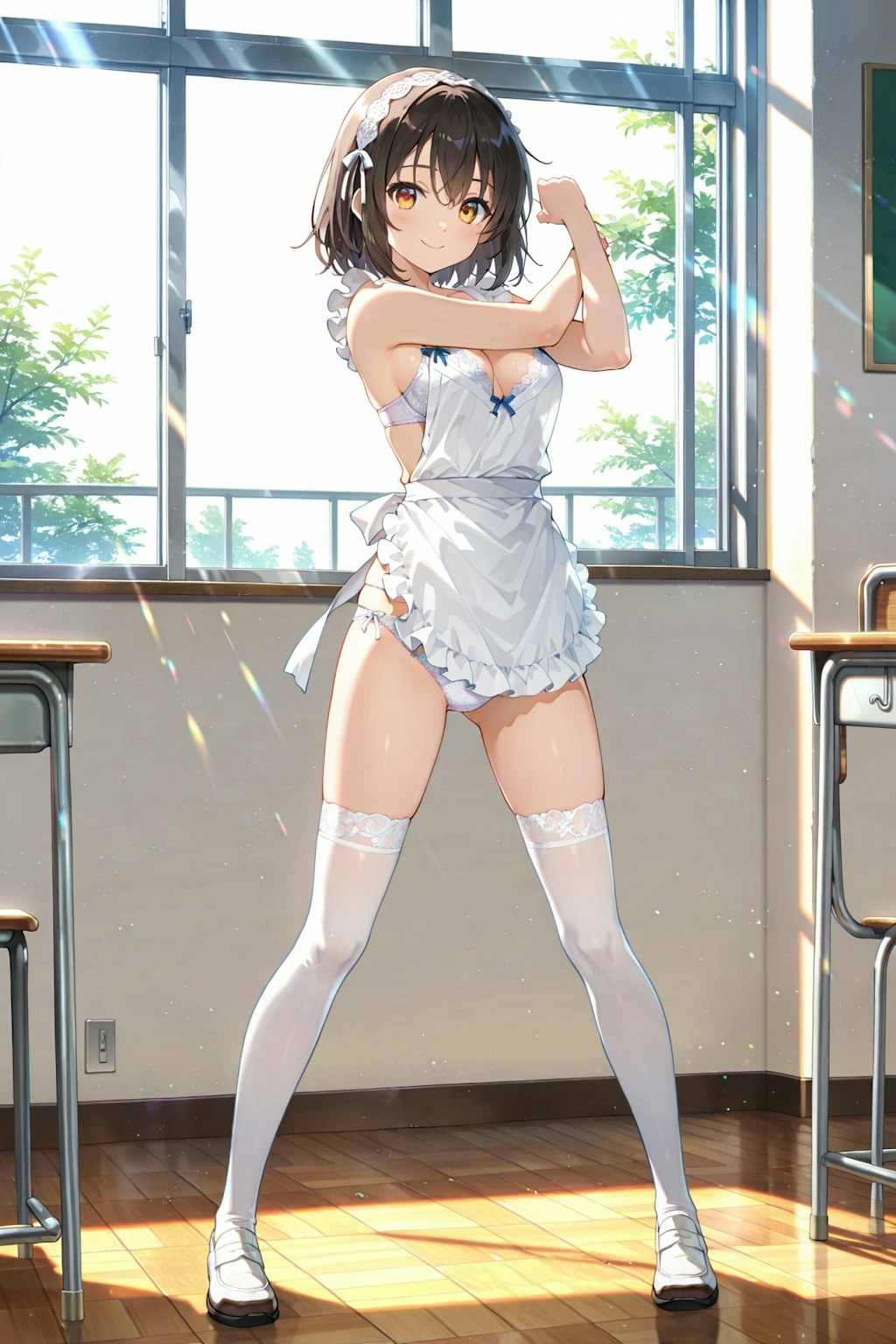 放課後メイドタイム♪R-15版 裸エプロン