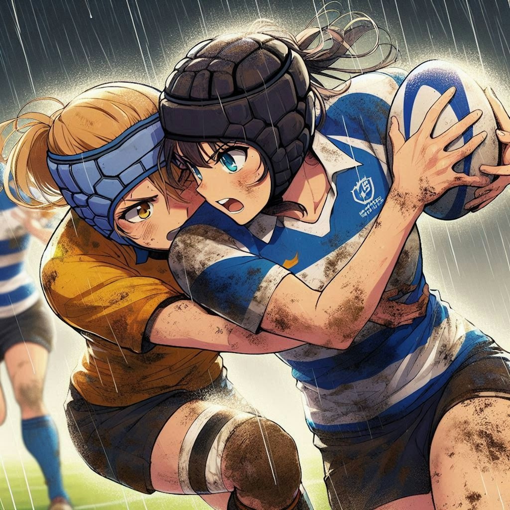 🏉泥まみれの女子ラグビー 113