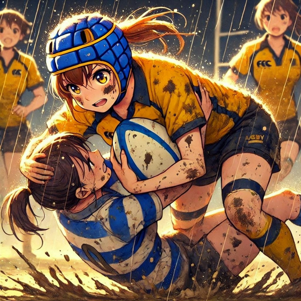 🏉泥まみれの女子ラグビー 113