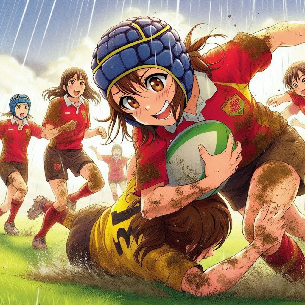 🏉泥まみれの女子ラグビー 113