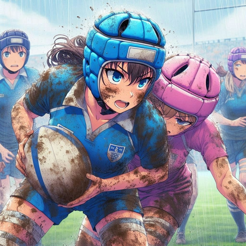 🏉泥まみれの女子ラグビー 113