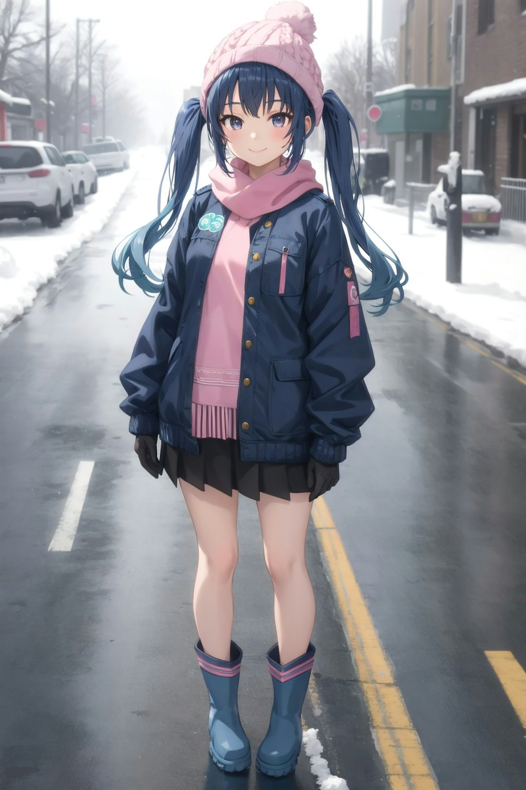 雪の日の通学