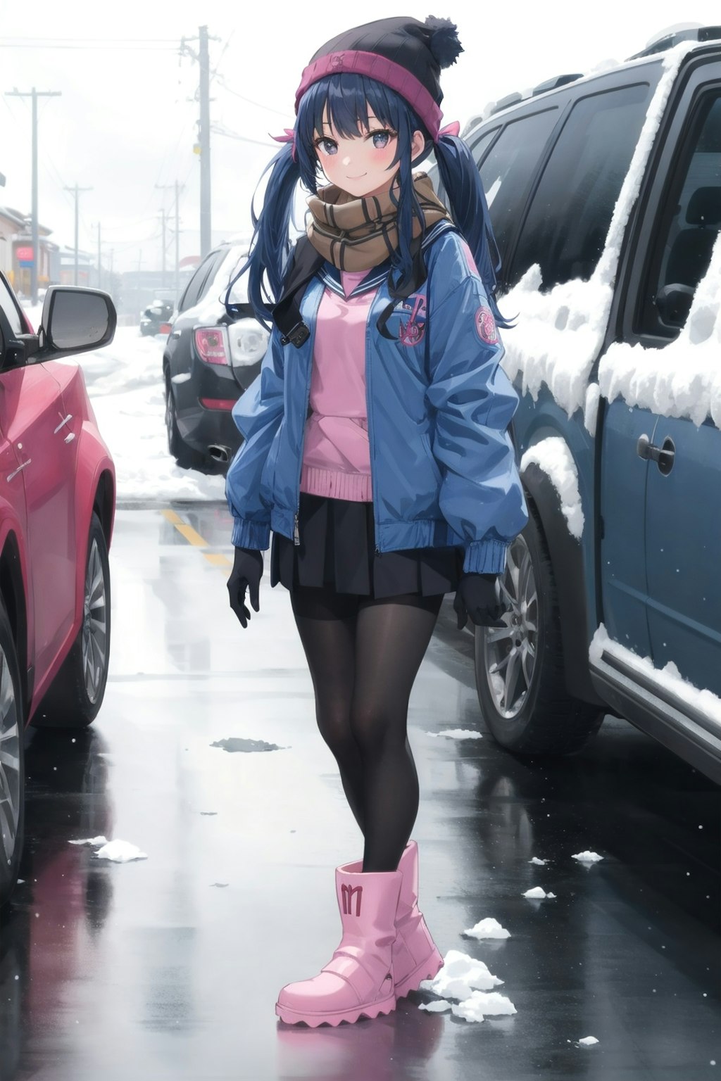 雪の日の通学
