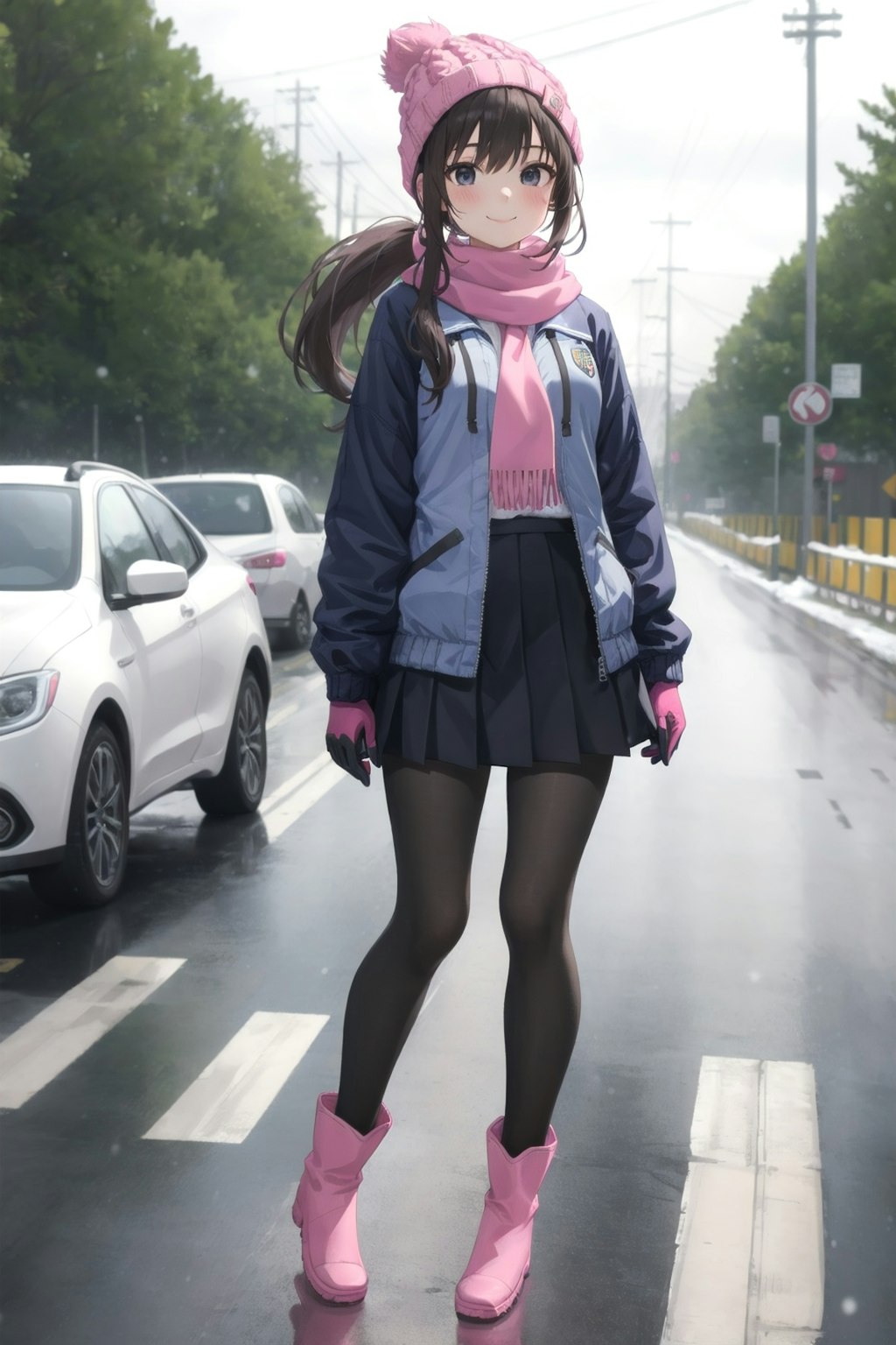 雪の日の通学