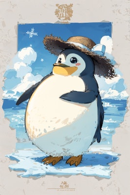 夏が待ち遠しい南極のペンギンちゃん