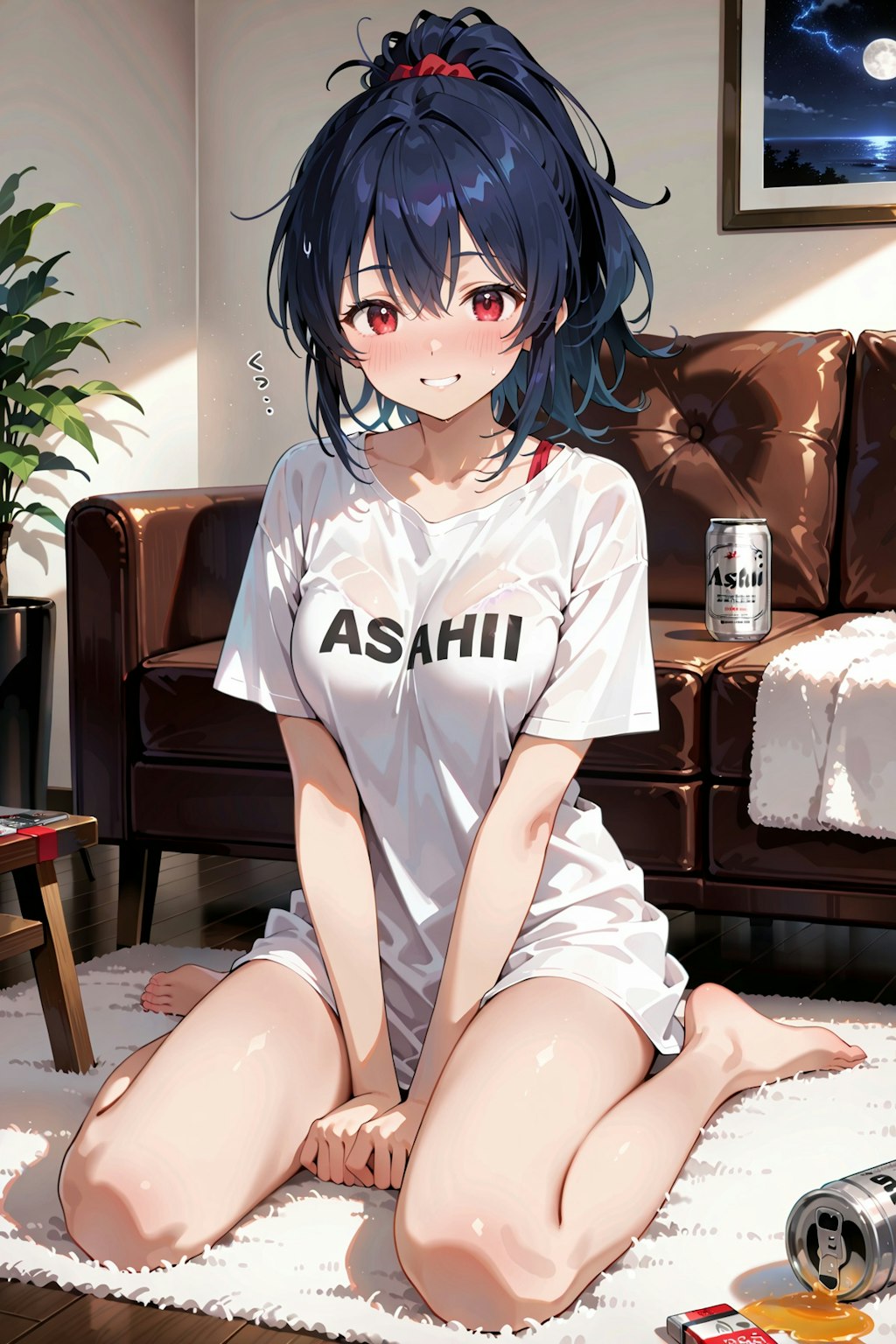 おうちでスーパードライ（ビールこぼしてるぞ） Y718