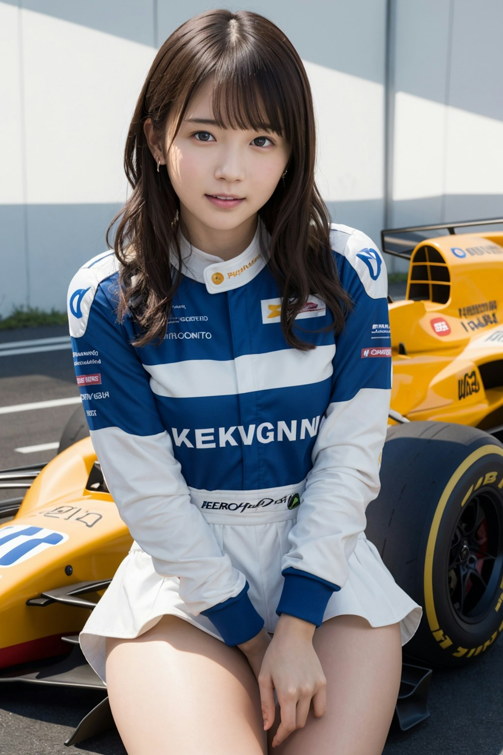 女性レーシングドライバー