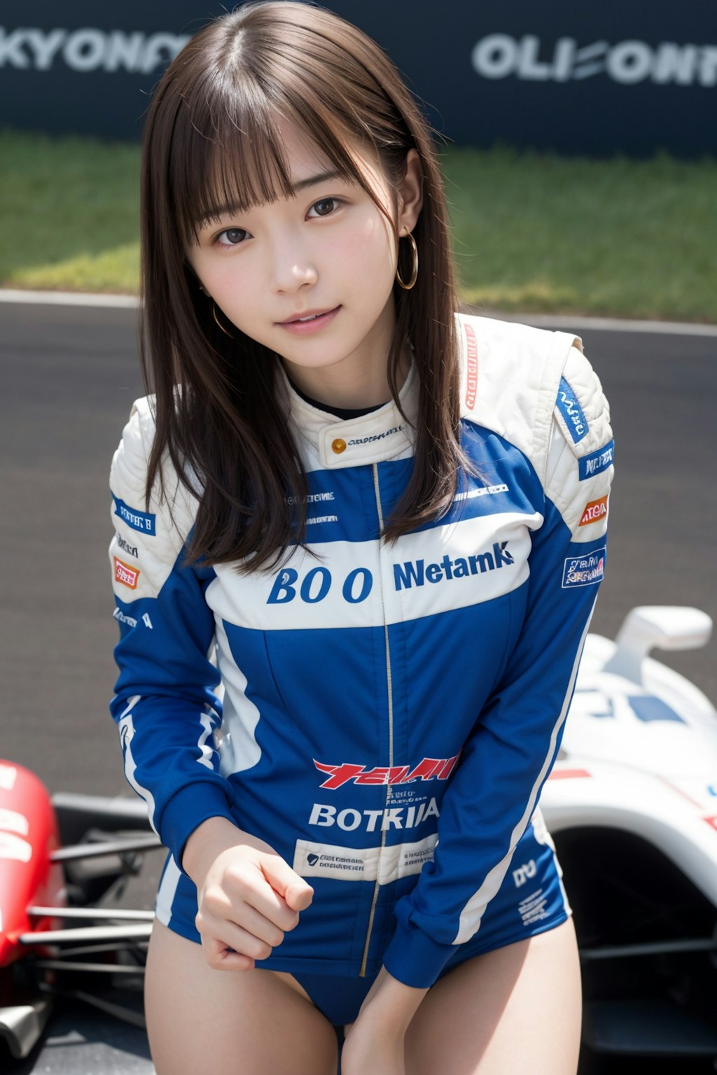 女性レーシングドライバー