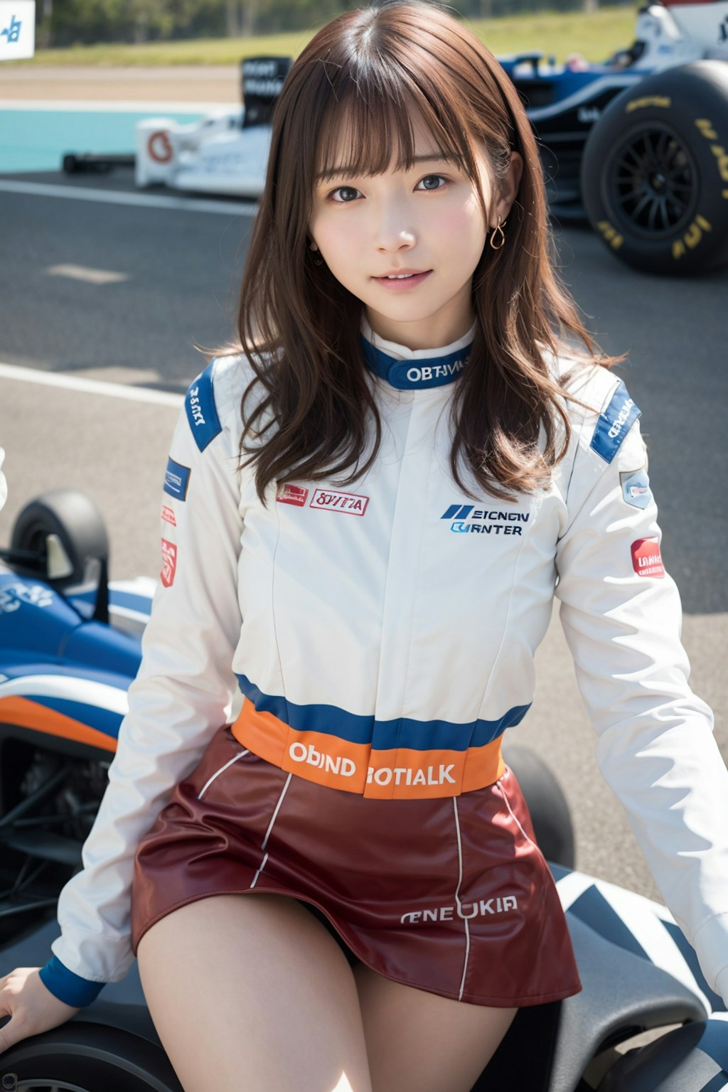 女性レーシングドライバー