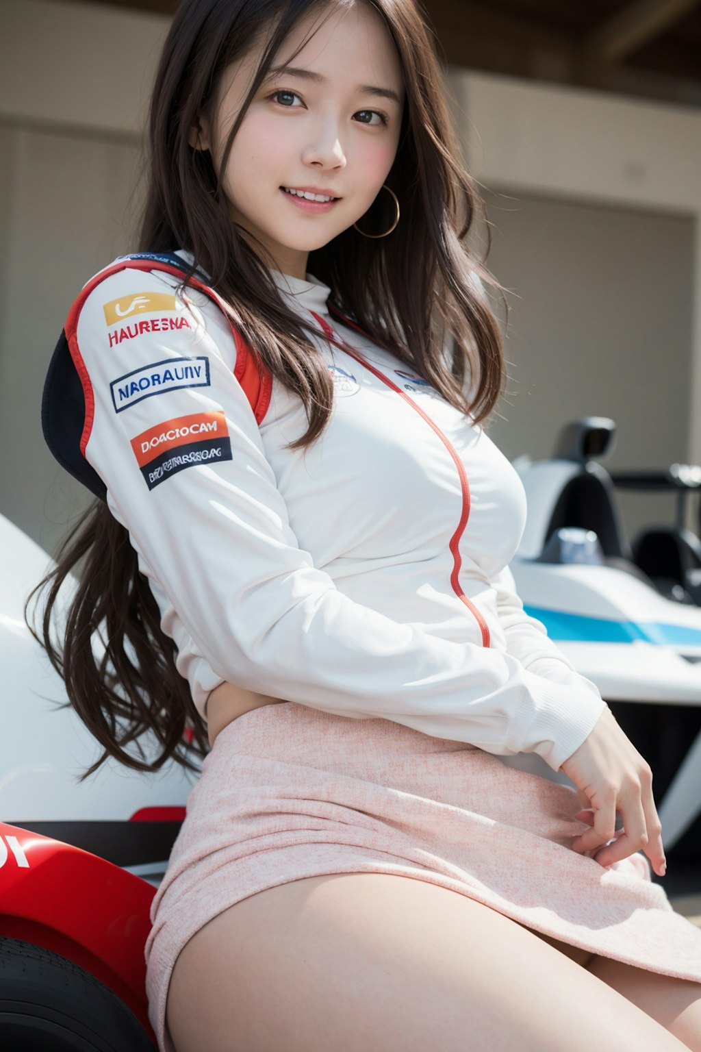 女性レーシングドライバー