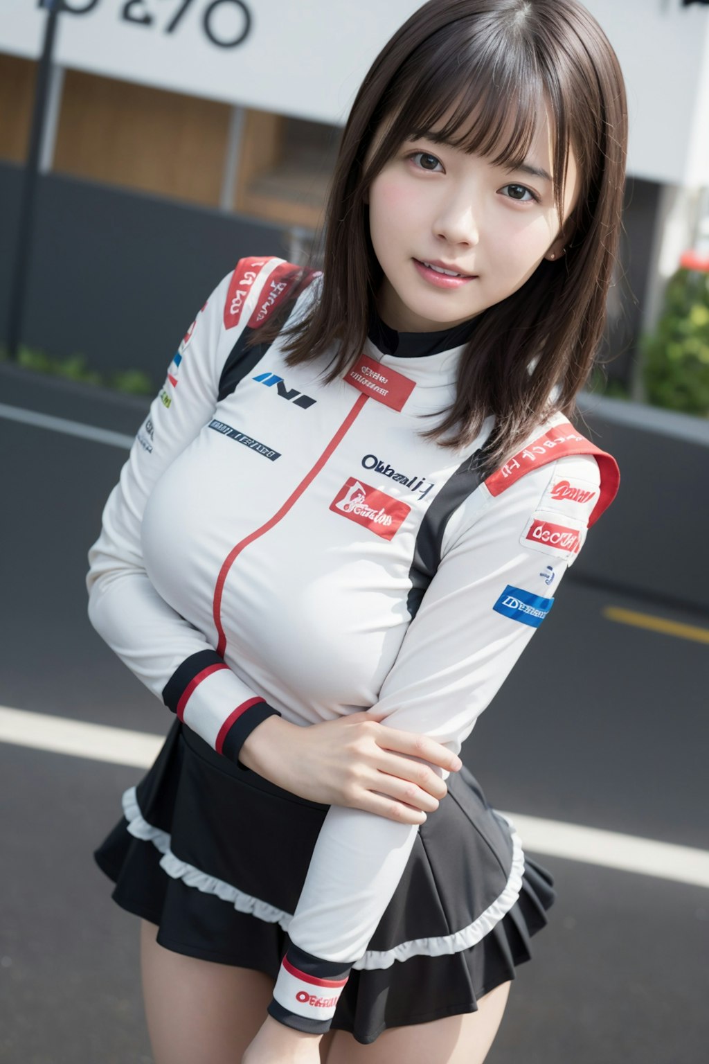 女性レーシングドライバー