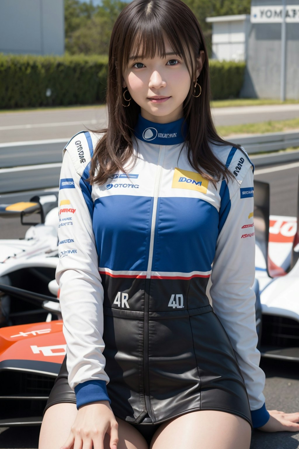 女性レーシングドライバー