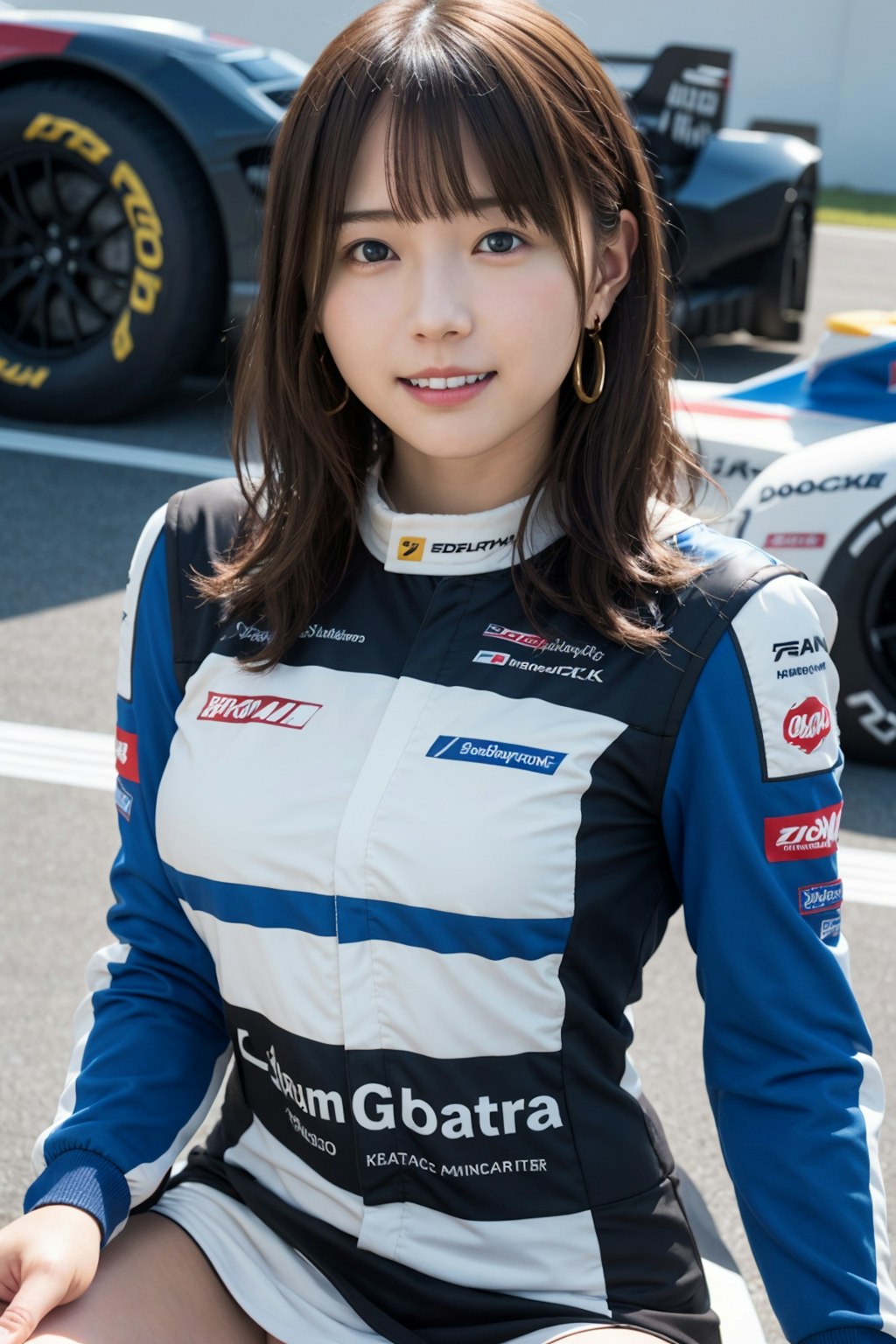 女性レーシングドライバー