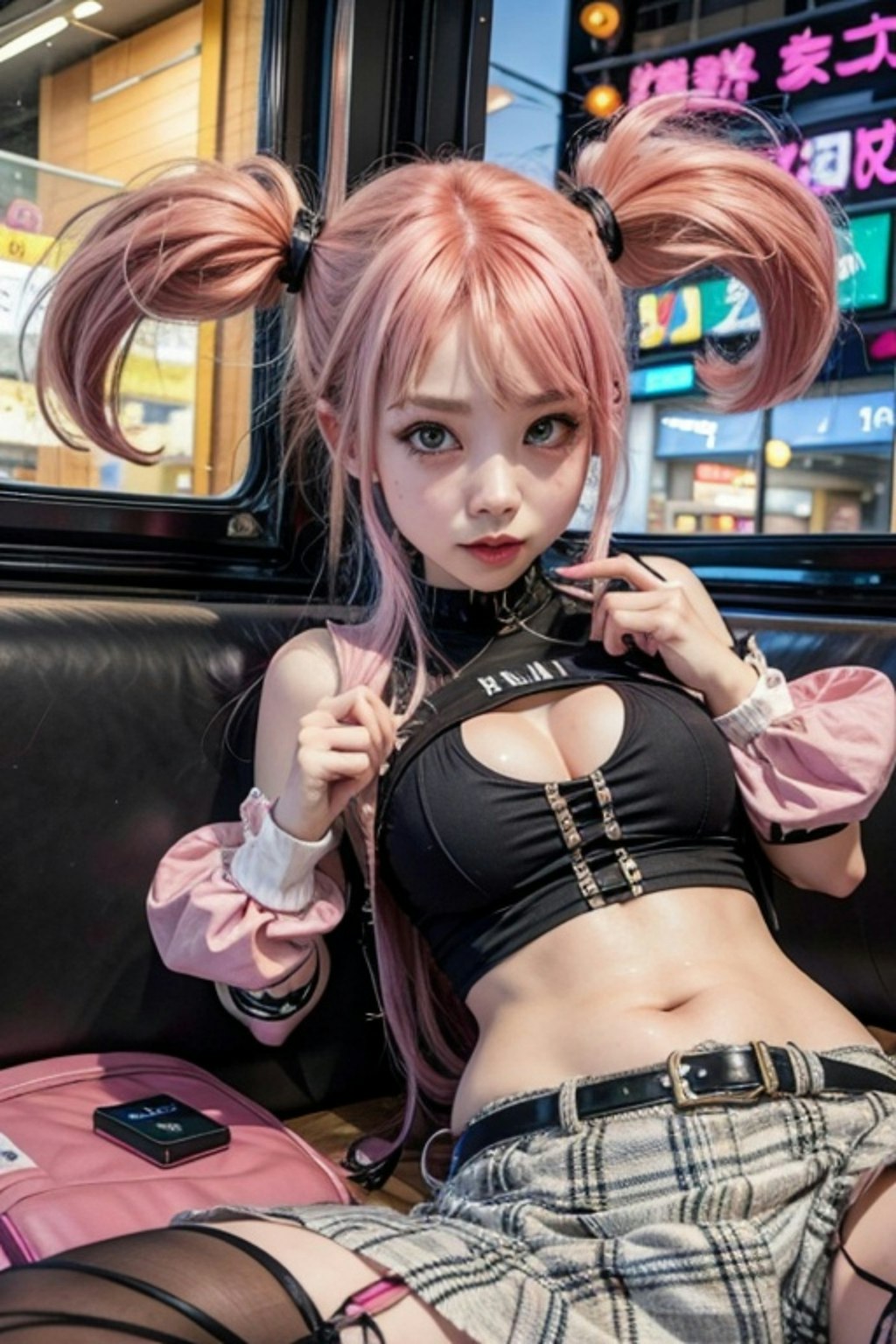 ツインテールのピンク髪ちゃん