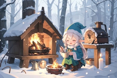 Elf preparing a meal 4