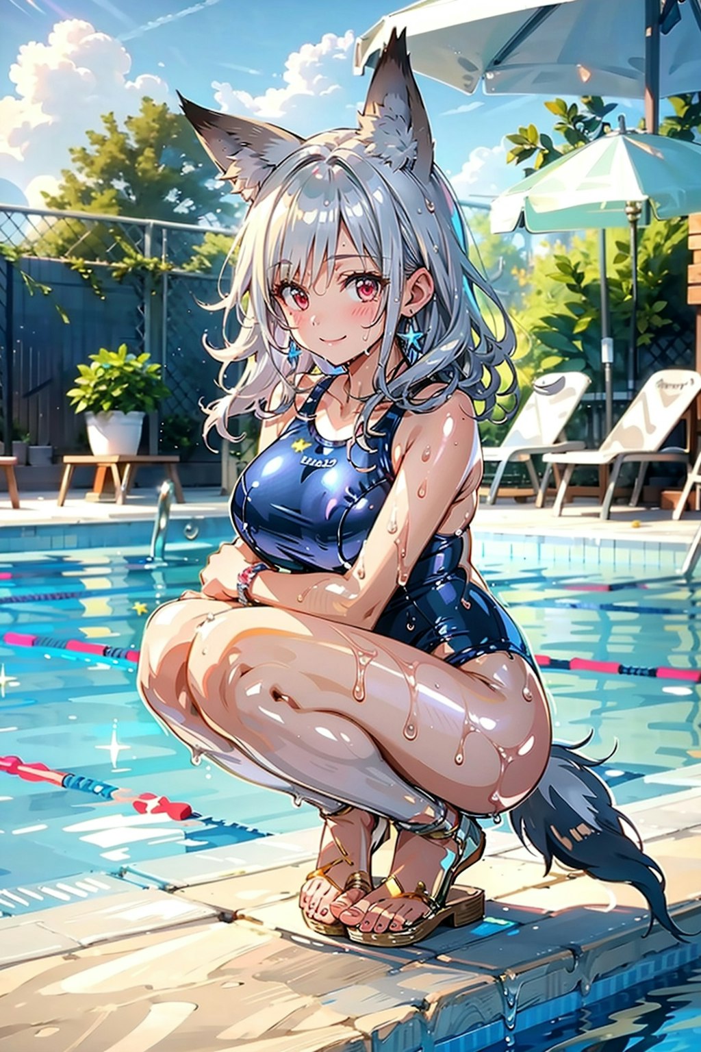 水泳部の顧問です