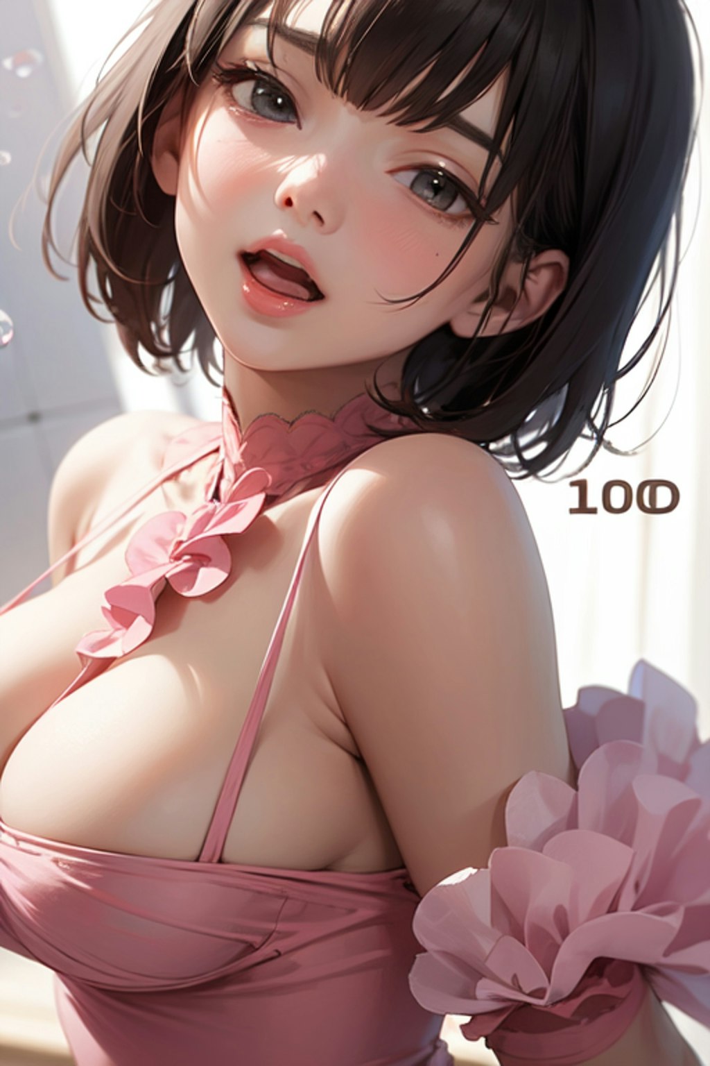 １００。