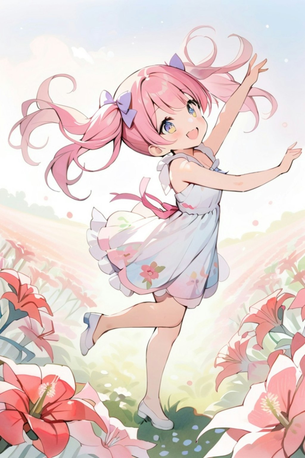 踊るピンク髪ちゃん