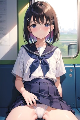 電車で向かいの席に座った女の子(R-15)(2)