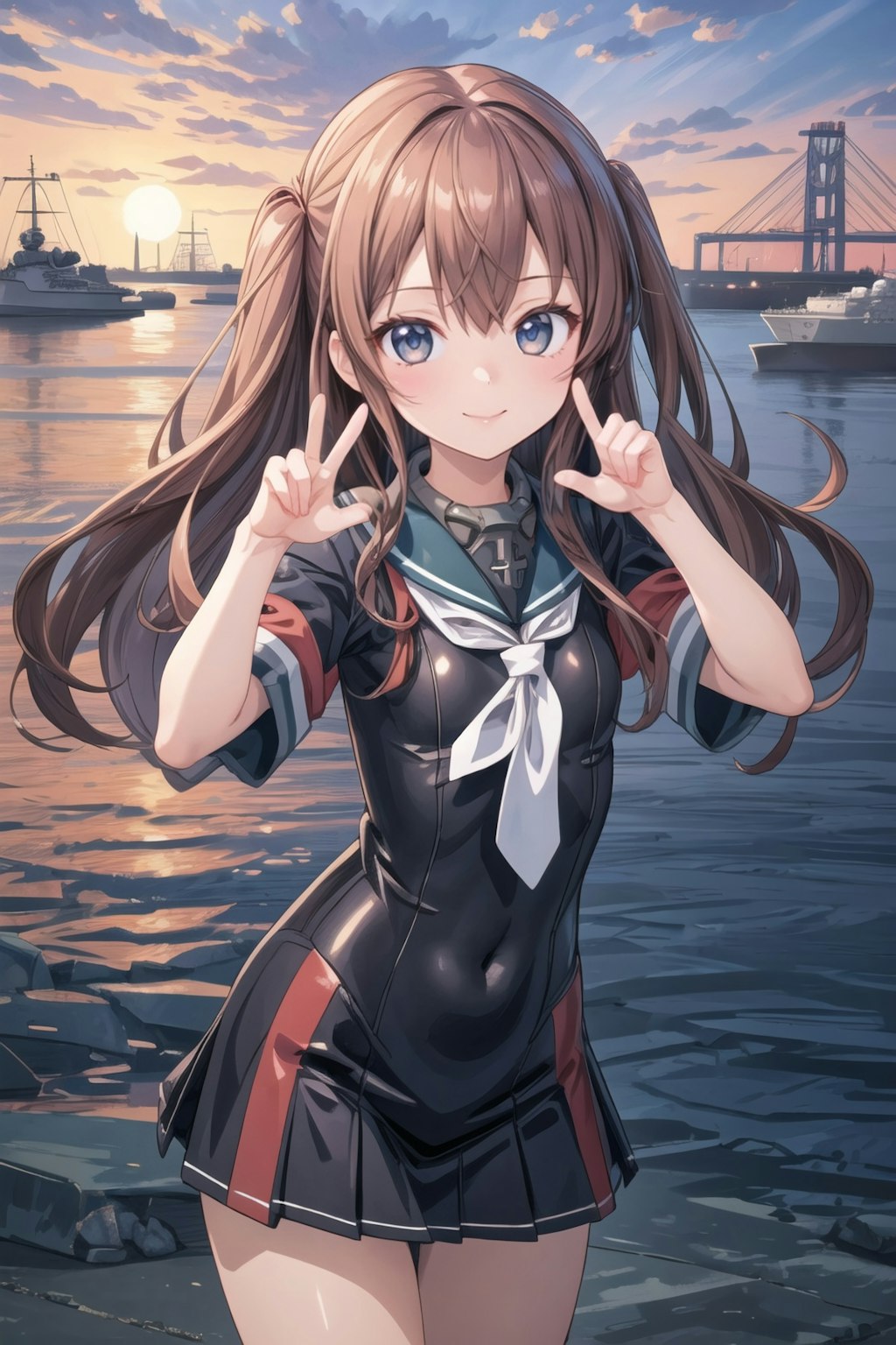 艦娘風の少女達