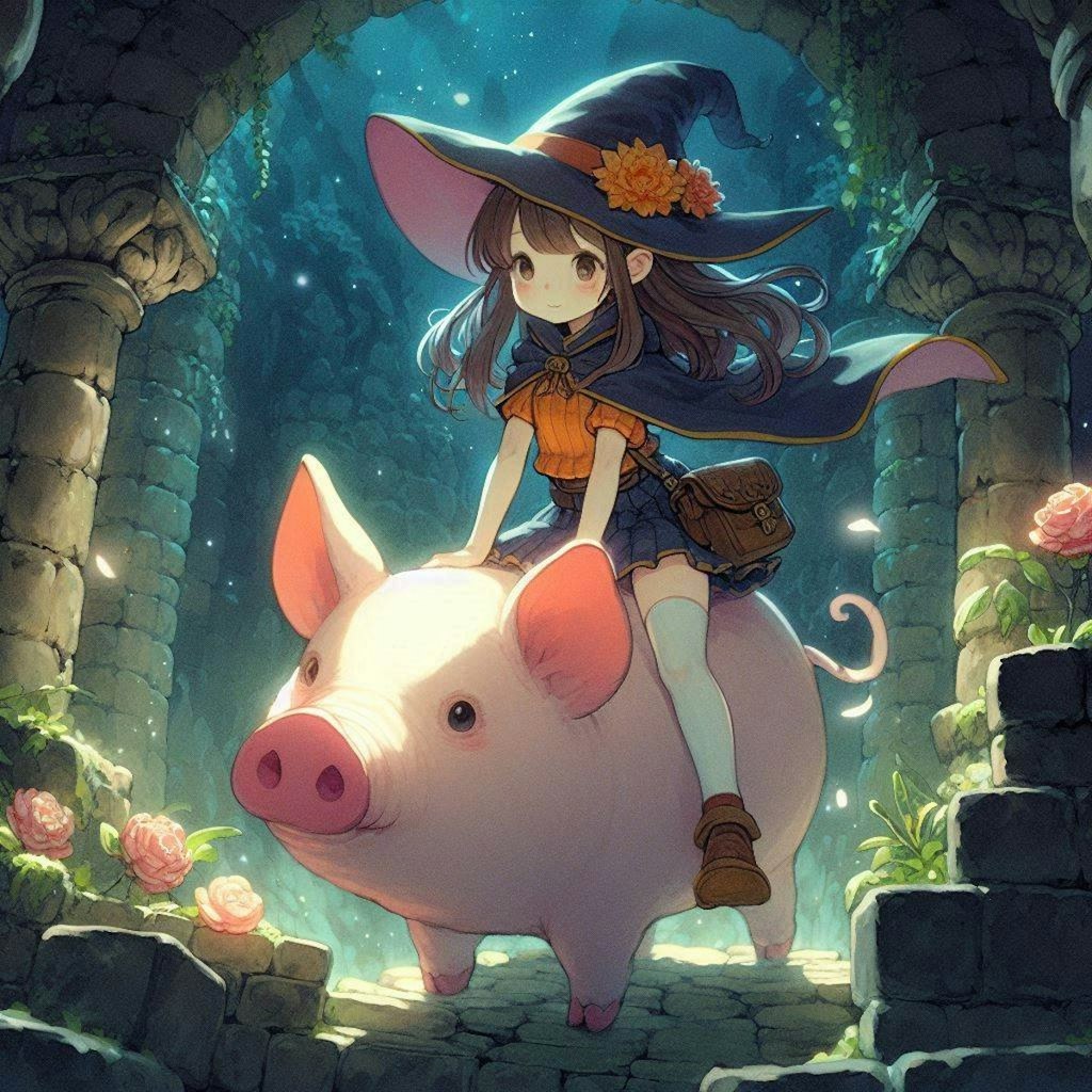 魔女(少女)と🐷シリーズ