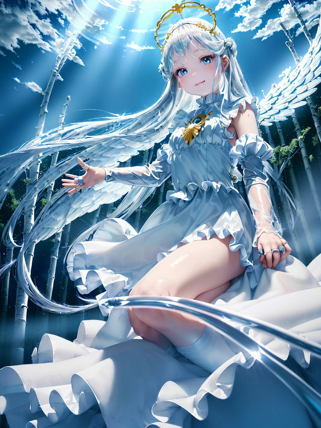 白樺の森の天使